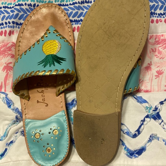 EEUC Blue/Pineapple Jack Rogers size 7.5 - Picture 2 of 2